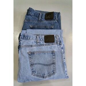 Mens Lee Regular Fit Straight Leg Denim Jeans 40x32 Lot 2 Bundle